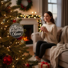 Personalised Christmas ornament gift for Oliver