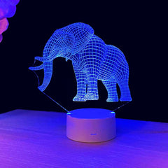 Elephant 3D illusion lamp