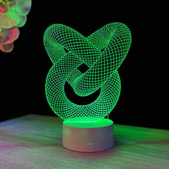 Love Knot 3D illusion lamp