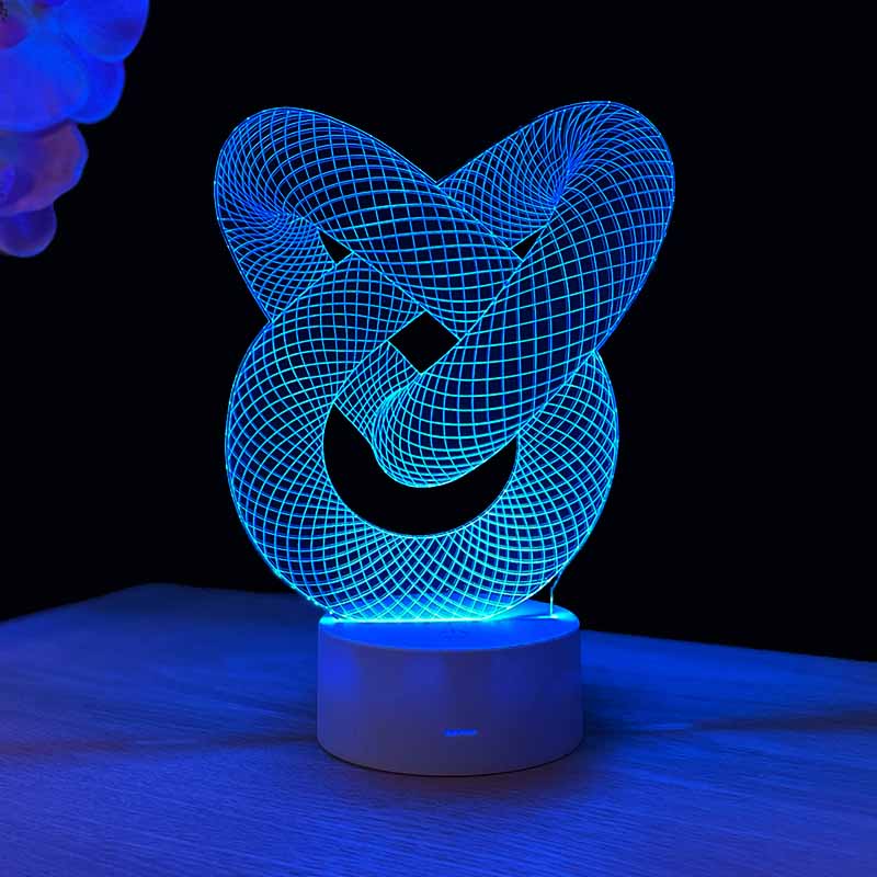 Love Knot 3D illusion lamp