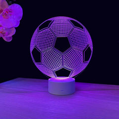 Football 3D illusion lamp