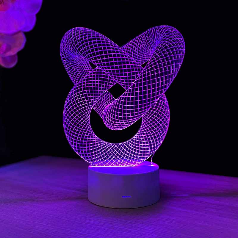 Love Knot 3D illusion lamp