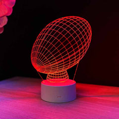 Rugby 3D illusion lamp
