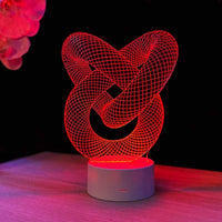 Love Knot 3D illusion lamp