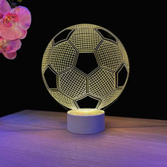 Football 3D illusion lamp