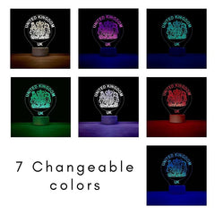 British Coat Of Arms Lamp